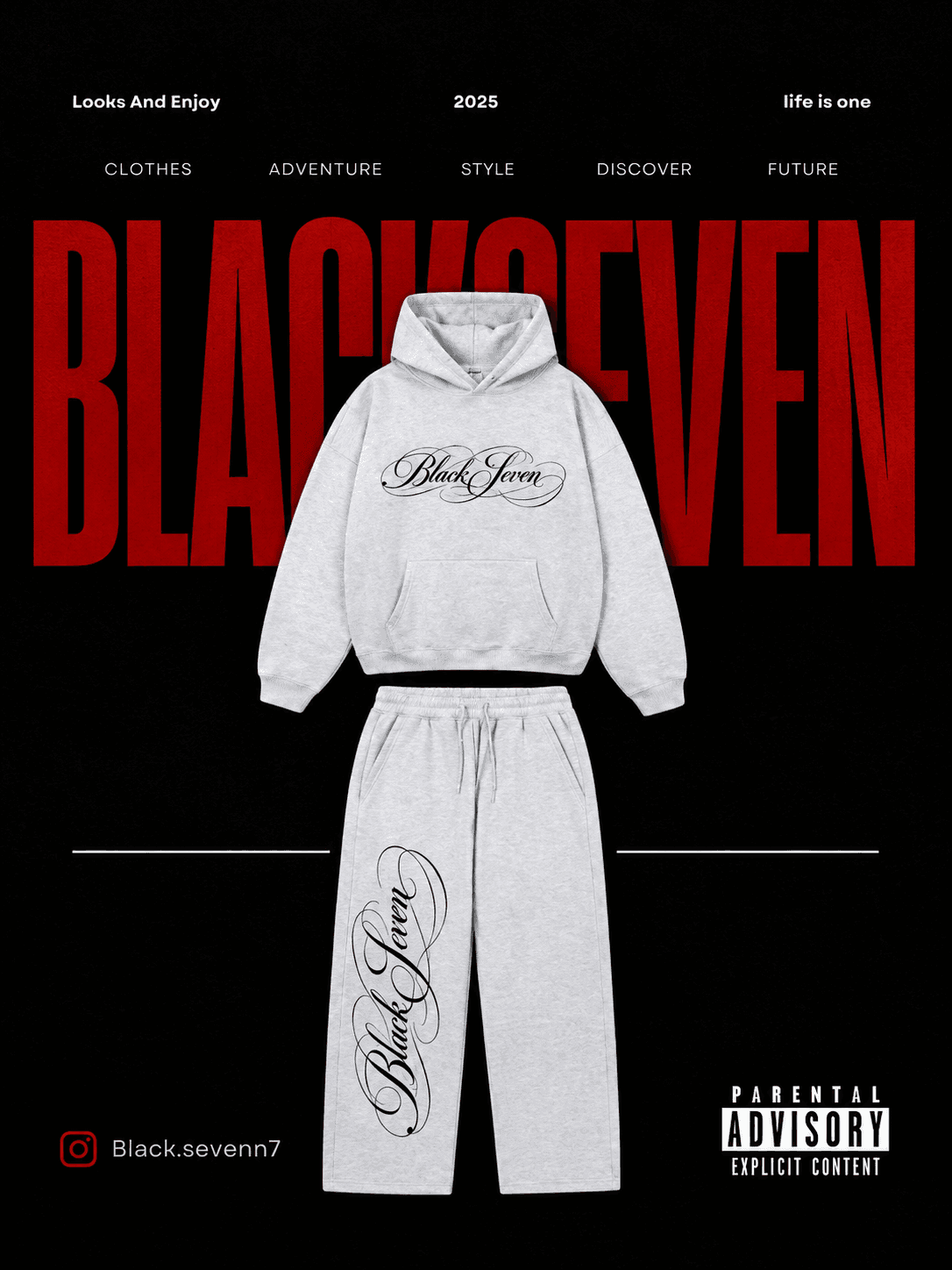 CONJUNTO BLACKSEVEN 77 NEGRO thumbnail 2